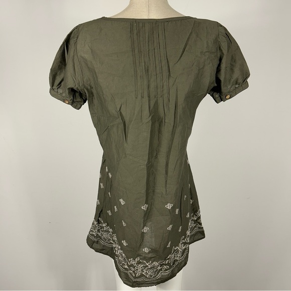 Pink adobe dress cotton embroidered M - Picture 4 of 12